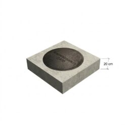 Capac pentru camin patrat din beton cu rama din fonta de 40 tone si grosime de 20 cm – diverse marimi Capace de camine din beton AXEprefabricate