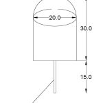 bolard cilindric piatra naturala 20x30 cm
