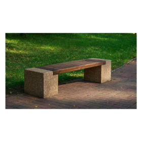 BANCA-STRADALA-200CM-CU-RIGLE-DE-stejar-SI-PIATRA-NATURALA