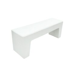 Banca din beton cu aspect de marmura alba 120x45x35 cm Banci stradale din beton AXEprefabricate