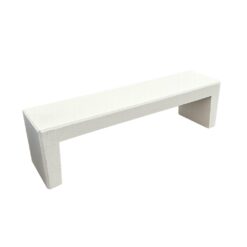 Banca stradala din beton cu aspect de marmura alba 200x45x50 cm Banci stradale din beton AXEprefabricate