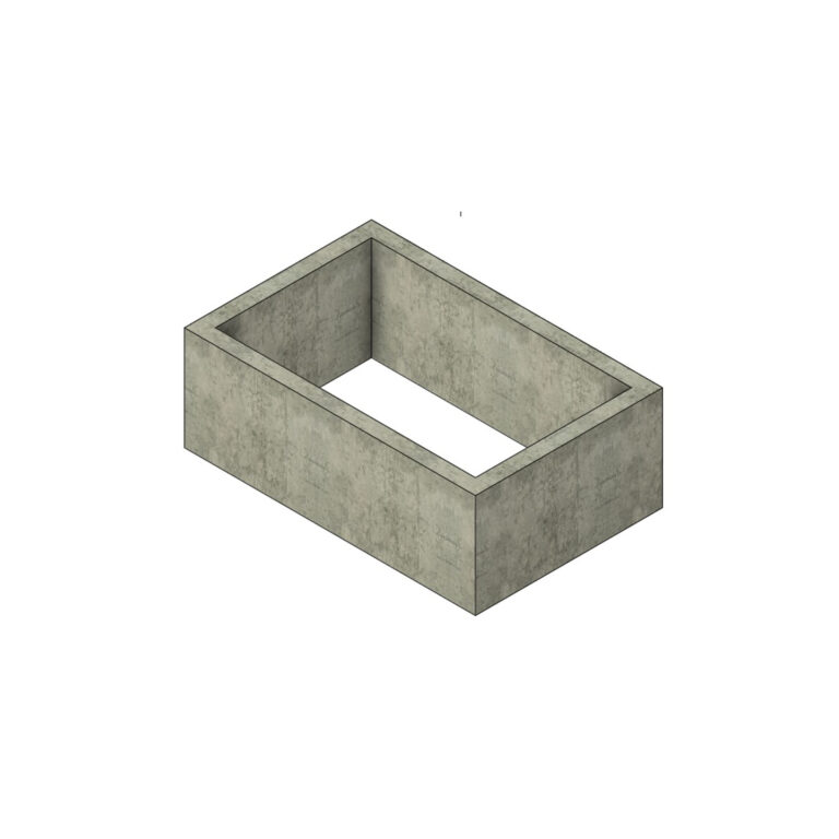 camin drept 250x150x100x15 cm