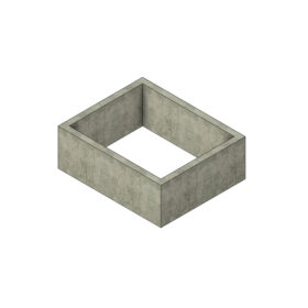 camin drept 250x200x100x15 cm