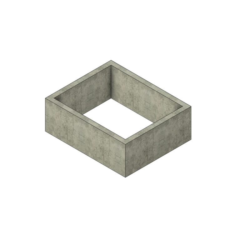 camin drept 250x200x100x15 cm