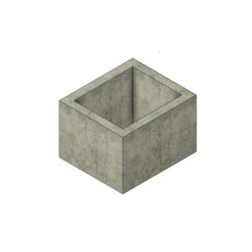 camin dreptunghiular 120x100x100x15