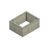 Camin rectangular armat din beton dimensiune interioara 250×150 cm Camine din beton AXEprefabricate